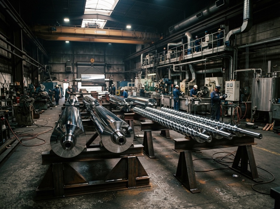 Industrial hard chrome plating immersion tank facility in Bhosari